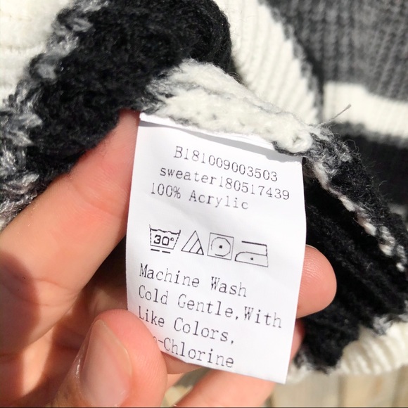 Boxy Crop Mock Neck Sweater Heather Gray M - Picture 6 of 6